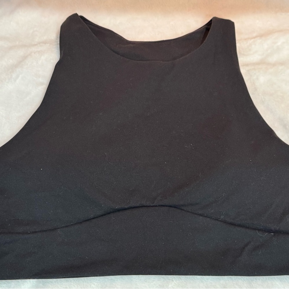Women's Black High-Neck Tank Top - Sleek Everyday Essential